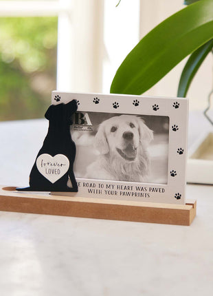 Wooden pet memorial picture frame, dog memorial photo frame designed to honor the memory of beloved pets, a heartfelt keepsake for displaying cherished photos. 3
