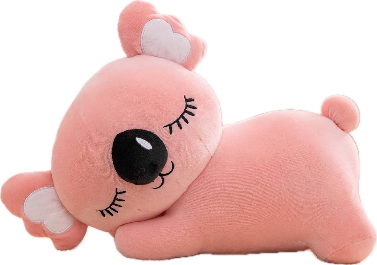 Adorable pink koala plush toy, soft and squishy, perfect as a stuffed animal or pillow for kids. This cute Koala plushie adds charm and comfort to any space, ideal for kids and Koala lovers alike, and perfect as a gift or cozy companion. 4
