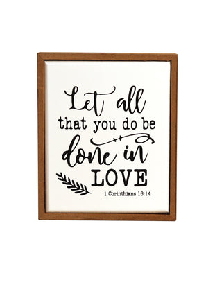 Rectangular wooden decoration featuring a white center and wooden border, printed with a heartfelt quote. A versatile home decor piece and thoughtful gift for any occasion, perfect for placing on shelves, desks, or mantelpieces. 1
