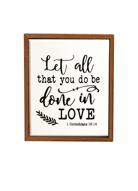 Rectangular wooden decoration featuring a white center and wooden border, printed with a heartfelt quote. A versatile home decor piece and thoughtful gift for any occasion, perfect for placing on shelves, desks, or mantelpieces. 1
