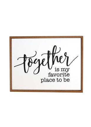 Rectangular wooden decoration featuring a white center and wooden border, printed with a heartfelt quote. A versatile home decor piece and thoughtful gift for any occasion, perfect for placing on shelves, desks, or mantelpieces. 6
