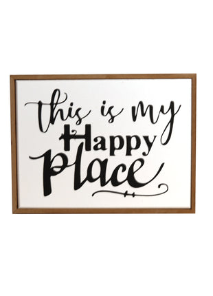 Rectangular wooden decoration featuring a white center and wooden border, printed with a heartfelt quote. A versatile home decor piece and thoughtful gift for any occasion, perfect for placing on shelves, desks, or mantelpieces. 8

