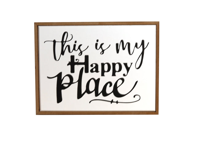 Rectangular wooden decoration featuring a white center and wooden border, printed with a heartfelt quote. A versatile home decor piece and thoughtful gift for any occasion, perfect for placing on shelves, desks, or mantelpieces. 8
