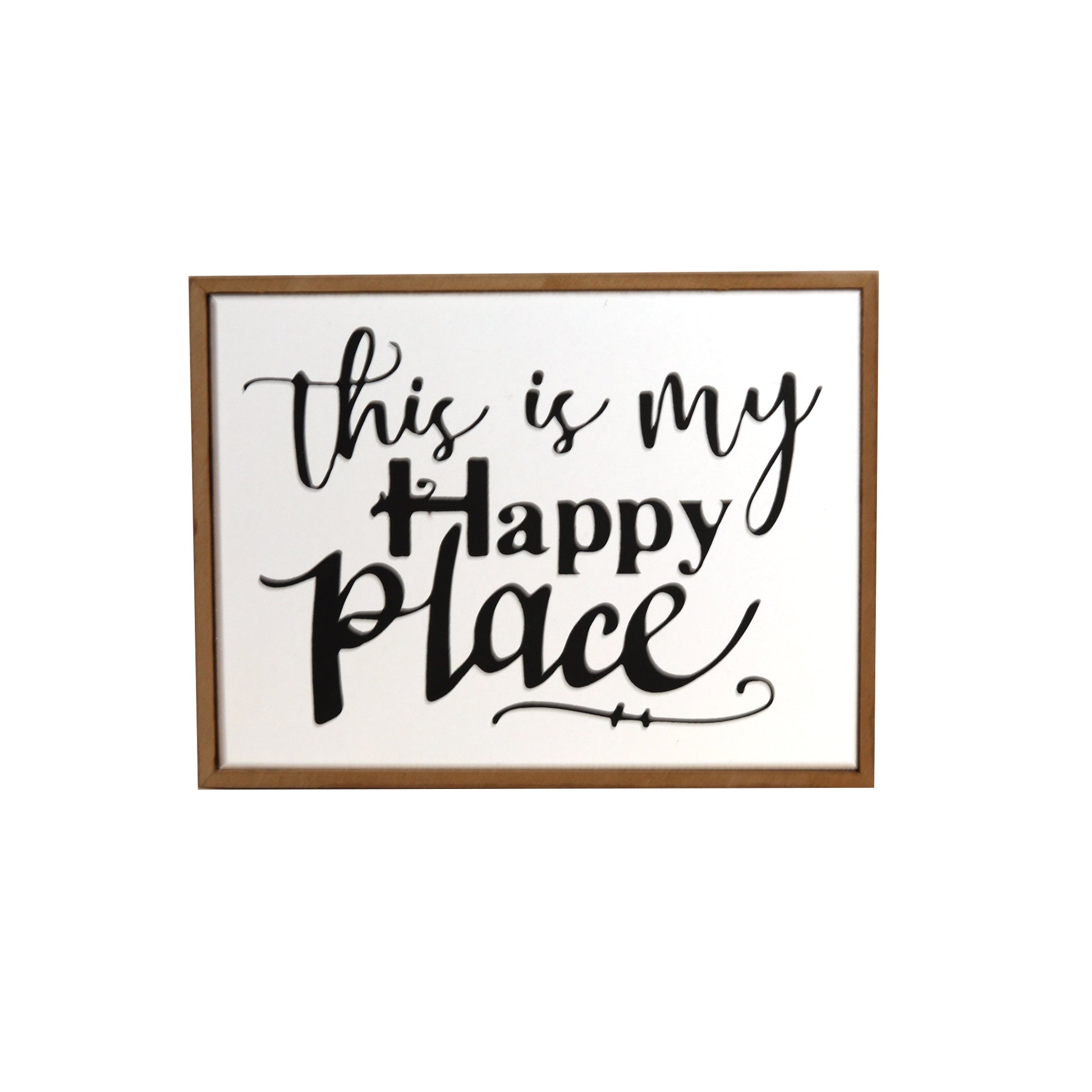 Rectangular wooden decoration featuring a white center and wooden border, printed with a heartfelt quote. A versatile home decor piece and thoughtful gift for any occasion, perfect for placing on shelves, desks, or mantelpieces. 8
