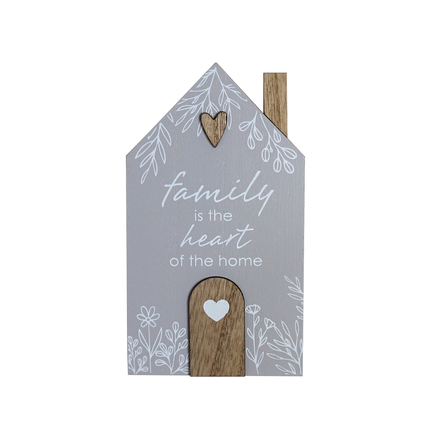 Charming rustic wooden miniature house model with love, designed in a country style. Family Is the Heart of The Home. This small and elegant home decor piece is perfect for adding a touch of countryside charm to any tabletop or shelf. 1
