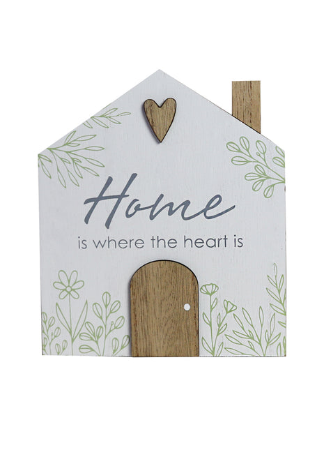 Charming rustic wooden miniature house model with love, designed in a country style. Home Is Where the Heart Is. This small and elegant home decor piece is perfect for adding a touch of countryside charm to any tabletop or shelf. 1
