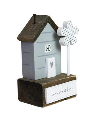 Charming rustic wooden miniature house model, designed in a country style. Sweet Home. This small and elegant home decor piece is perfect for adding a touch of countryside charm to any tabletop or shelf. 2
