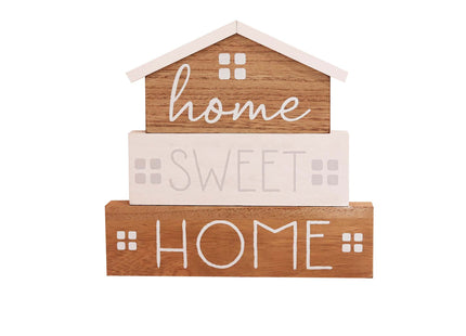 Charming rustic wooden miniature house model with love, designed in a country style. This small and elegant home decor piece is perfect for adding a touch of countryside charm to any tabletop or shelf. 1
