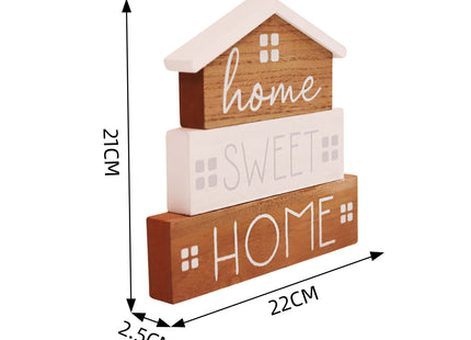 Charming rustic wooden miniature house model with love, designed in a country style. This small and elegant home decor piece is perfect for adding a touch of countryside charm to any tabletop or shelf. 2
