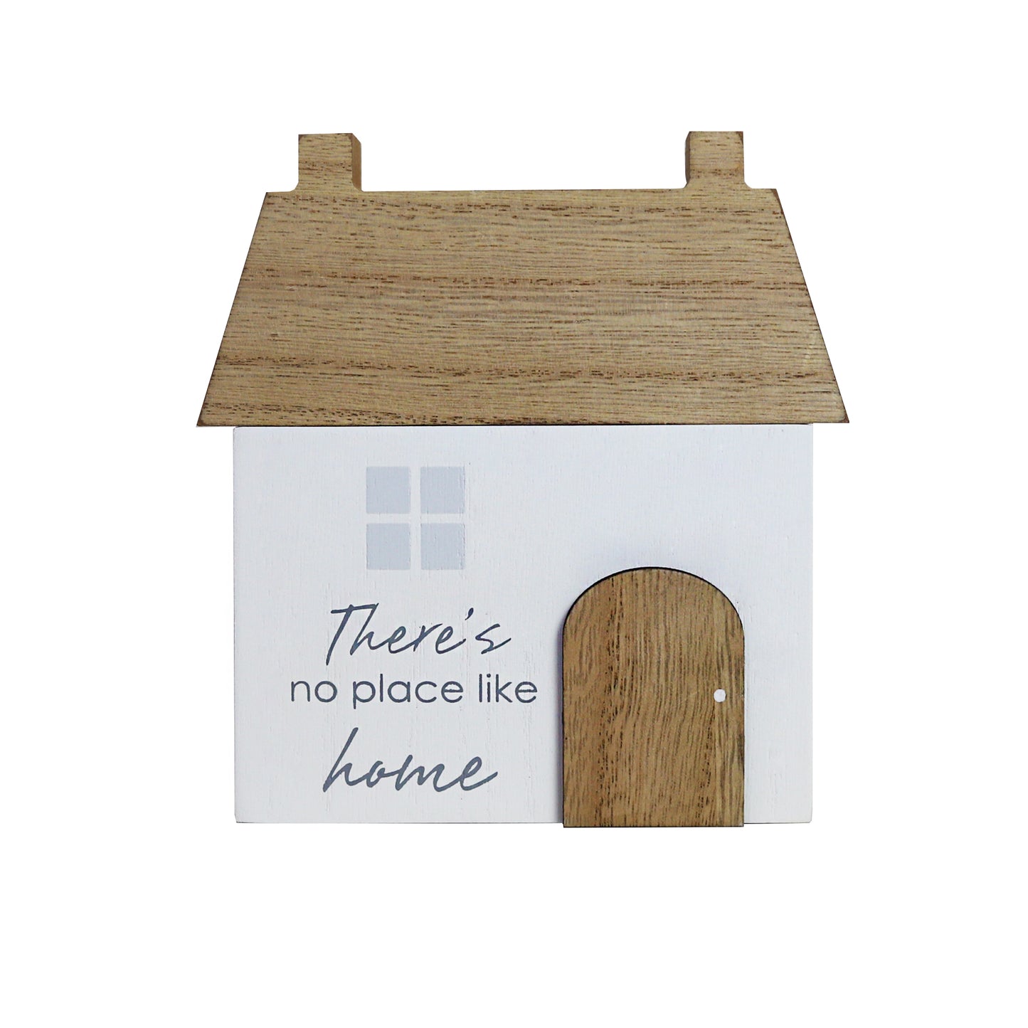 Charming rustic wooden miniature house model, designed in a country style. There is No Place Like Home. This small and elegant home decor piece is perfect for adding a touch of countryside charm to any tabletop or shelf. 1
