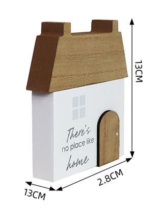 Charming rustic wooden miniature house model, designed in a country style. There is No Place Like Home. This small and elegant home decor piece is perfect for adding a touch of countryside charm to any tabletop or shelf. 2
