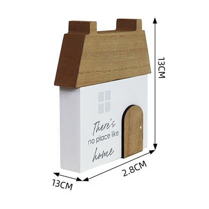 Charming rustic wooden miniature house model, designed in a country style. There is No Place Like Home. This small and elegant home decor piece is perfect for adding a touch of countryside charm to any tabletop or shelf. 2
