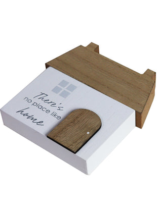 Charming rustic wooden miniature house model, designed in a country style. There is No Place Like Home. This small and elegant home decor piece is perfect for adding a touch of countryside charm to any tabletop or shelf. 3

