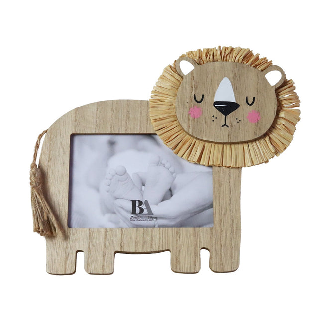 Wooden baby photo frame featuring a charming cartoon line design, baby showers gift, perfect as a decorative home ornament and keepsake, ideal for showcasing precious baby memories. 1
