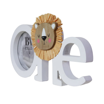Wooden baby photo frame featuring a charming cartoon cat design, perfect as a decorative home ornament and keepsake, ideal for showcasing precious baby memories. 2
